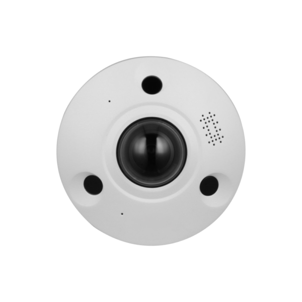 D-Tech DH-IPC-EBW81242-AS-S2 WizMind AI (Artificial Intelligence) SMD Plus Panoramic Series H265 4K 12MP PoE IP IR (10m) DWDR Weatherproof Vandalproof 360° Fisheye Dome Camera with Alarm In/Out + Audio In/Out - Built-in Audio Mic + Speaker
