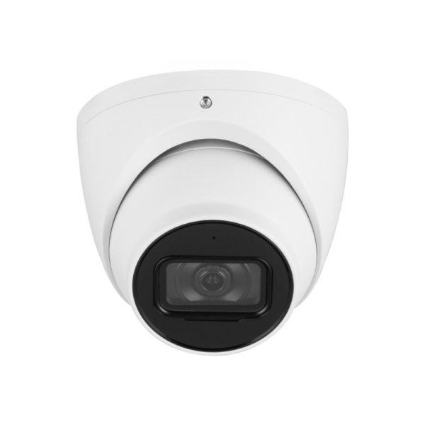 D-Tech DH-IPC-HDW3841EMP-S-S2-0280B WizSense AI (Artificial Intelligence) SSA SMD 4.0 H265 4K 8MP PoE IP Smart-IR (30m) 120dB True-WDR Starlight Weatherproof Eyeball Turret Camera with 2.8mm Fixed Lens; with Built-in Audio Mic