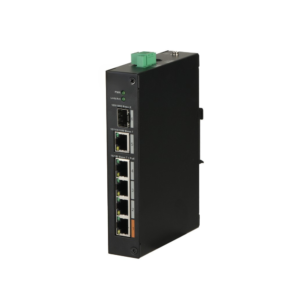 D-Tech DH-PFS3106-4ET-60 Unmanaged Hardened Network PoE Switch with 4 * FE PoE Ports + 1 * GbE Uplink Port + 1 * SFP Slot - 60w PoE Power - 250m Long Distance PoE Support - PoE Watchdog