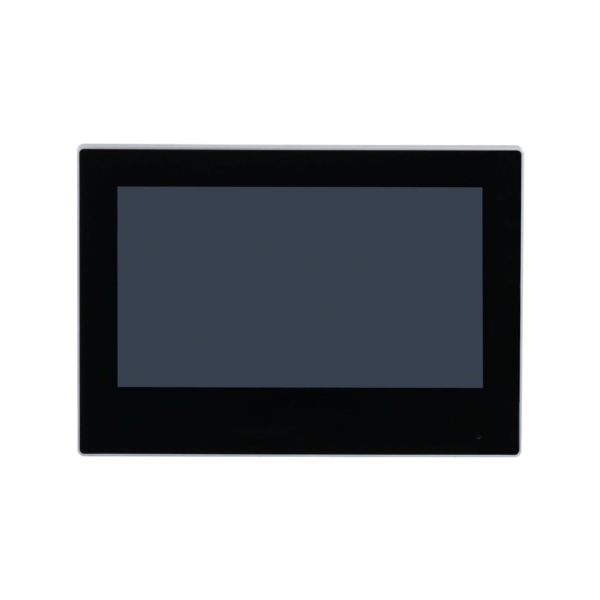 D-Tech DH-VTH2621G-WP PoE IP Video Intercom Indoor Touchscreen Display Monitor - 7" (7-Inch) Size - Black Frame - Supports Wireless