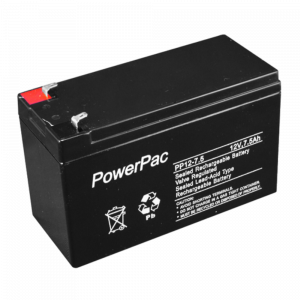 AAP DM12-7.5 12VDC 7.5A Sealed Lead Acid Alarm Battery - Multi-purpose Applications - High Performance & Durable Design