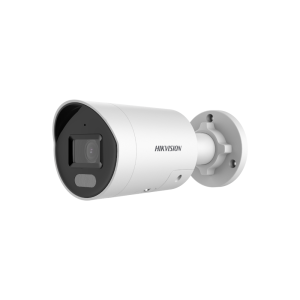 Hikvision DS-2CD2047G2-LSU/SL-4MM AcuSense Active-Deterrence ColorVu AI (Artificial Intelligence) Deep-Learning H265 4MP PoE IP Warm-White-Light (40m) 130dB True-WDR Weatherproof Bullet Camera with 4mm Fixed Lens - with Built-in Audio Mic + Strobe-Light + Siren + Speaker