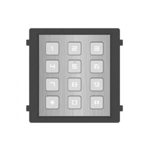 Hikvision DS-KD-KP/S Gen 2 IP Video Intercom Keypad Module - Stainless-Steel - Requires At Least A Camera Module To Complete The Outdoor Station