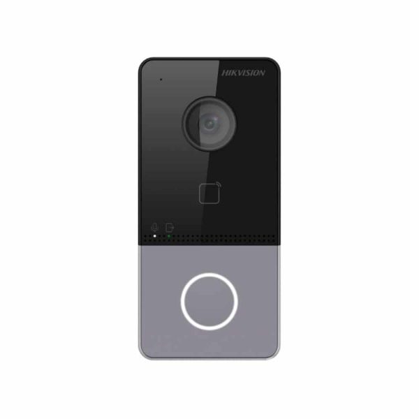 Hikvision DS-KV6113-WPE1 Wireless PoE IP Video Intercom Outdoor Calling Station / Doorbell - 2MP 1080P Wide Angle Camera - Built-in Mifare Card Reader - Can Work Standalone - PoE Powered OR 12VDC Powered