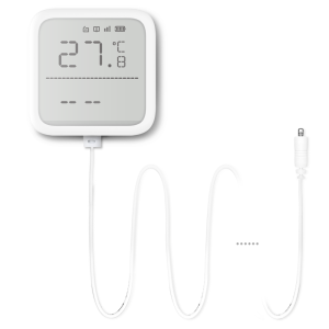 Hikvision DS-PDTPH-E-WB 433MHz AX Pro Wireless Indoor Battery-Powered Humidity & Temperature Detector and Display Unit - To Work with AX Pro Alarm Hub