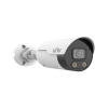 Uniview IPC2128SB-ADF40KMC-I0 Prime-Series Tri-Guard Active-Deterrence AI (Artificial Intelligence - Human / Vehicle based Alerts) H265 4K 8MP PoE IP EXIR (30m) Warm-White-Light (30m) 120dB True-WDR Ultra-Low-Light (0.01 Lux Colour) Weatherproof Bullet Camera with 4mm Fixed Lens - with Built-in Audio Mic + Speaker + Strobe + Siren