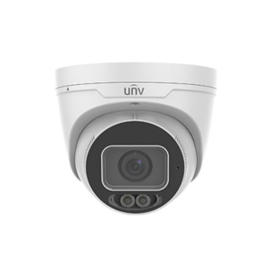 Uniview IPC3634SE-ADF40K-WL-I0 Prime-series ColorHunter AI (Artificial Intelligence - Human / Vehicle based Alerts) H265 4MP PoE IP Warm-White-Light (30m) 120dB True-WDR Ultra-Low-Light (0.0005 Lux Colour) Full Colour Weatherproof Eyeball Turret Camera with 4mm Fixed Lens - with Built-in Audio Mic + Audio & Alarm In/Out