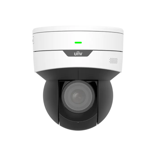 Uniview IPC6415SR-X5UPW-VG Easy-series LightHunter 5MP PoE IP Wireless 120dB True-WDR Starlight (0003 Lux Color) IR (30m) Network Indoor Mini PTZ (Pan Tilt Zoom) Dome Camera with 2.7-13.5mm Motorized Zoom Lens - Alarm In/Out - 2-Way Audio by Built-in Mic + Speaker
