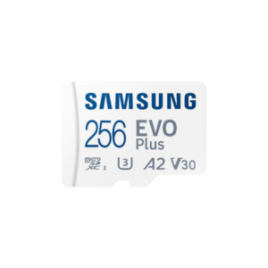 Samsung MB-MC256SA/APC Evo Plus 256GB Class 10 A2 160MB/s High-Speed Micro-SD Card With SD Adapter - 256GB Storage Capacity