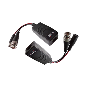 D-Tech DH-PFM802 Passive Video Balun with Power & RJ45 Socket - Supplied in a Pair - Supports Up To 4MP Resolution