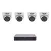 Uniview UNV8MPTGIPKIT3 8MP Tri-Guard IP CCTV Kit - Includes 1 * NVR501-08B-P8 NVR (Without HDD) + 4 * IPC3638SS-ADF28KMC-I1 Tri-Guard 4K 8MP IP Turret Cameras