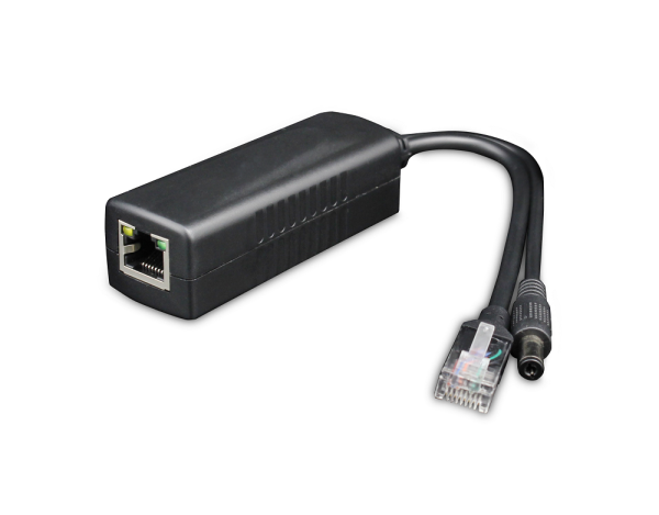 Utepo UTP-PDA01-B13W Compact Slimline PoE Splitter - Gets PoE Signal (From PoE Injector / Switch) and Splits it in to Standard Ethernet LAN Signal with a 12VDC Power Output.