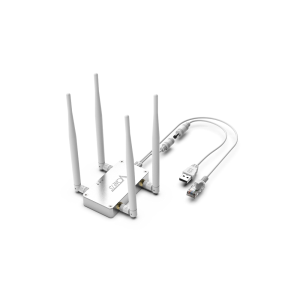 Vonets VBG1200 Industrial Mini Dual-Band 2.4GHz / 5GHz WiFi Bridge / Router / WiFi to Ethernet Adapter / AC1200 WiFi Signal Range Extender / WiFi Repeater - 1 * RJ45 Male (10/100Mbps) - USB / (5V~15V) DC Powered