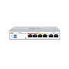 Wi-Tek WI-PCES206 Cloud Easy Smart 250m PoE Switch with 4 * FE PoE Ports + 2 * FE Uplink Ports - 60w Total PoE Power - Supports Extend Mode - Can be Cloud Managed on Wi-Tek Cloud Platform