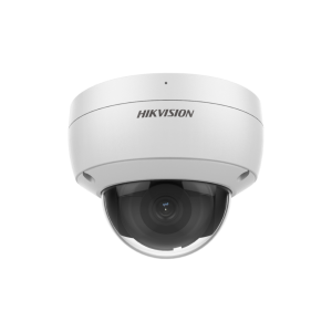 Hikvision DS-2CD2186G2-ISU-4MM AcuSense Gen 2 AI (Artificial Intelligence) Deep Learning H265 4K 8MP DarkFighter-Powered Ultra-Low-Light (0.003 Lux Colour) 120dB True-WDR Vandalproof Dome Camera with 4mm Fixed Lens - With Built-in Audio Mic - With Audio In/Out + Alarm In/Out Interface