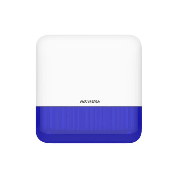 Hikvision DS-PS1-E-WB(Blue) 433MHz Battery-Powered AX Pro Series Wireless Outdoor Siren / Sounder - with Blue Strobe - Max 110dB - To Work with AX Pro Hub