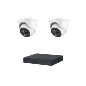 Dahua DA4KTIOCIPKIT1 4K 8MP TiOC IP CCTV Kit -> 1 * DHI-NVR4104HS-P-AI/ANZ NVR (2TB HDD) + 2 * DH-IPC-HDW3849HP-AS-PV-ANZ 4K 8MP TiOC Turret Cameras