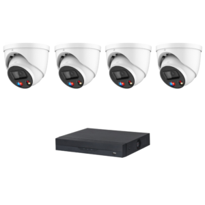 Dahua DA4KTIOCIPKIT2 4K 8MP TiOC IP CCTV Kit -> 1 * DHI-NVR4108HS-8P-AI/ANZ NVR (4TB HDD) + 4 * DH-IPC-HDW3849HP-AS-PV-ANZ 4K 8MP TiOC Turret Cameras