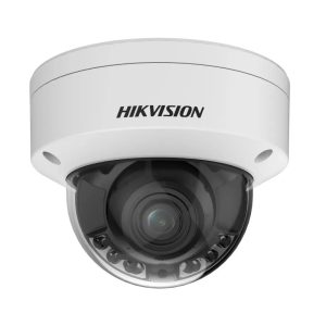 Hikvision DS-2CD2787G2HT-LIZS Pro-series ColorVu AcuSense Ai (Artificial Intelligence) 4K 8MP PoE IP Hybrid-Light (40m IR + 40m Warm-White-Light) Ultra-Low-Light (0.0028 Lux Colour) 130dB True-WDR Weatherproof Vandalproof Dome Camera with 2.8-12mm Motorized Zoom Lens - Audio In/Out + Alarm In/Out