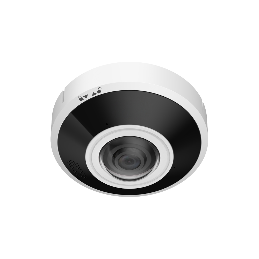 D-Tech DH-IPC-EBW5641-AS WizMind Panoramic 6MP PoE IP IR (15m) Weatherproof 360° Fisheye Dome Camera with Built-in Mic + Speaker