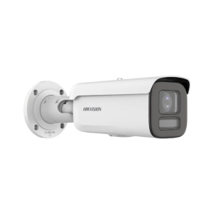 Hikvision DS-2CD2687G2H-LIZS Pro-series ColorVu AcuSense Deep-Learning AI (Artificial Intelligence) 4K 8MP PoE IP Smart Hybrid Light (60m IR + 60m White-Light) 130dB True-WDR Weatherproof Bullet Camera with 2.8~12mm Motorized Zoom Lens - Audio In/Out + Alarm In/Out