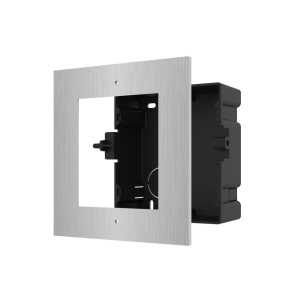 Hikvision DS-KD-ACF1/S Stainless-Steel Flush-mount / Recess-mount / In-wall Gang Box - Single Intercom Module