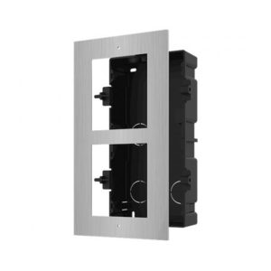 Hikvision DS-KD-ACF2/S Stainless-Steel Flush-mount / Recess-mount / In-wall Gang Box - Two Intercom Modules