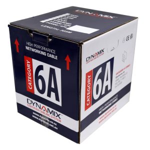 Dynamix C-C6AF-SLDBLUE 305m CAT6A Blue F/UTP Cable Roll - 500MHz - 23AWG - PVC Jacket - Supplied on Plastic Reel In The Box