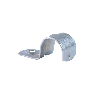 iSecure ICL-20MM-HALF-SADDLE-GALV - Zinc Plated - Suitable for Supporting 20mm Pipe