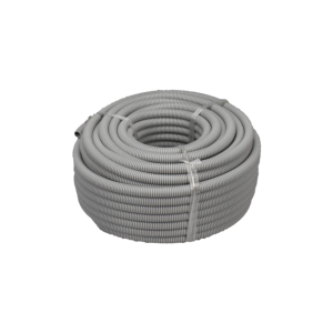 iSecure ICL-25MM-FLEXI-50M Weatherproof PVC Flexible Hose / Conduit - 25MM Diameter - 50M Length - UV Protection - Grey Color