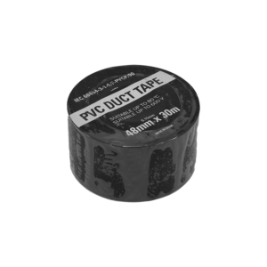 iSecure ICL-PVC-DUCT-TAPE-48MM-30M - PVC Duct Tape - Black Colour - 48MM Width - 30m Length - IEC 60454-3-1-5/F-PVCP/90