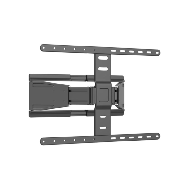 Brateck LPA79-464 Full Motion Ultra-Slim TV Wall Mount Bracket. VESA Support up to 600 x 400. Profile 19.5-250mm. Bubble Level Included. Tilt 7 Swivel. Max Load 50Kgs. Matte Black Colour