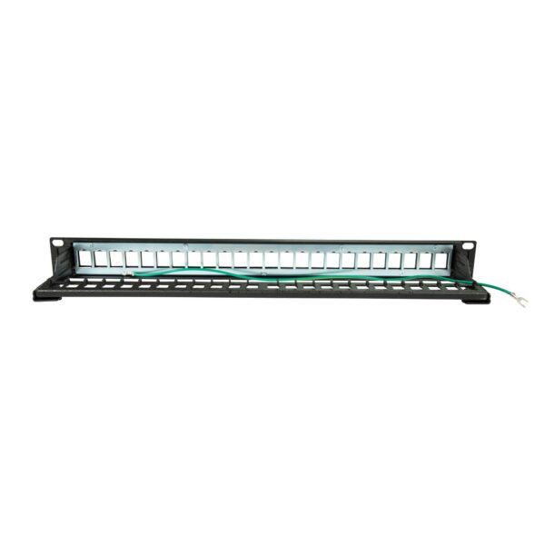 Dynamix PP-UKSTP-24RMB 24-Port 19'' 1RU STP / UTP Unloaded Keystone Patch Panel - With Rear Cable Management