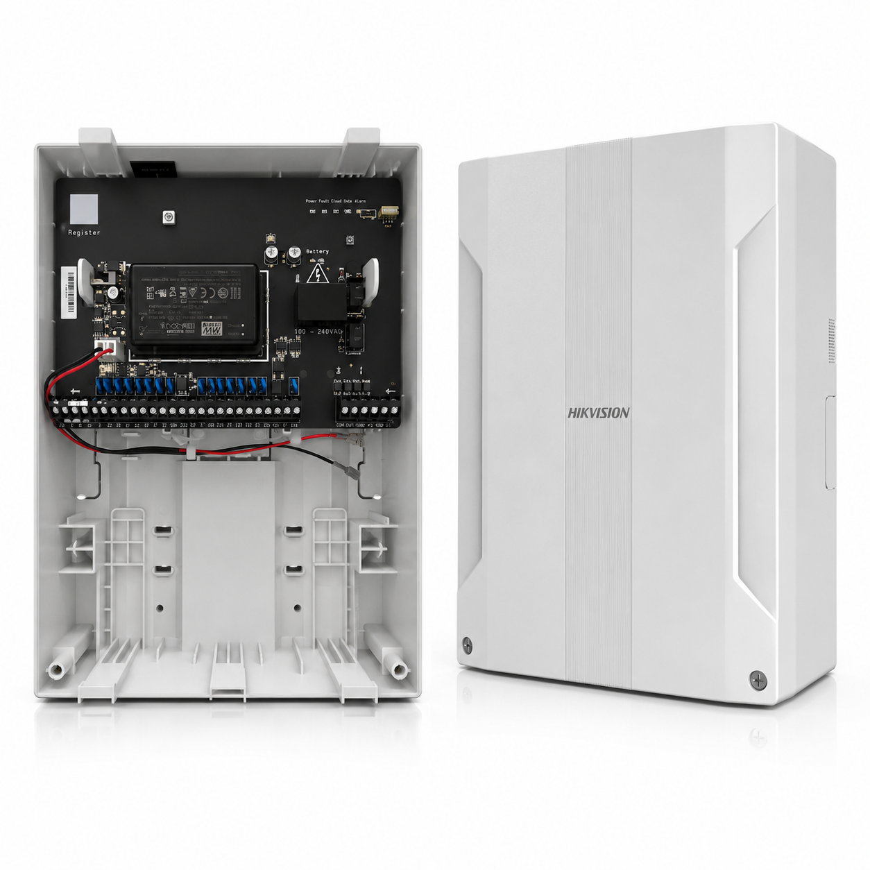 Hikvision DS-PHA64-LP AX Hybrid Pro Network IP Security Intrusion Alarm System - 8 On-board Zones (Expandable Up To 64 Zones) - Built-in IP module (LAN & WLAN) - Supports Video Verification - Supports 230VAC Input