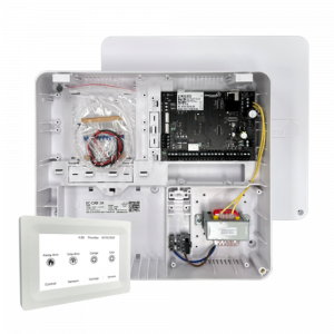 AAP EC-PLAS TOUCH W EC Security Alarm Control Kit - Includes 1 * EC Alarm Control Panel in Enclosed Plastc Cabinet (with PSU) + 1 * White Touch Keypad