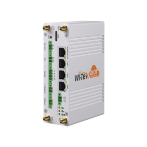 Wi-Tek WI-IOT110(V2) Industrial DIN-RAIL 4G LTE IoT Gateway / Router - Supports Dual-SIM with Failover - 4 * Ethernet Ports (1 * WAN + 3 * LAN) - Supports PoE Input & PoE Output - Supports 12VDC Powered Input