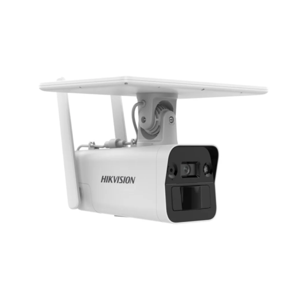 Hikvision DS-2XS2T41G1-ID/4G Solar-Powered 4G/LTE 4MP Camera with Mini Solar Panel + Built-in Battery - 2-Way Audio - 4mm Fixed Lens (80° Wide View)