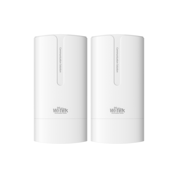 Wi-Tek WI-CPE110-KIT(V2) 2.4GHz 300Mbps Cloud-Manageable Weatherproof CPE Wireless Access Points (WAPs) Supplied As a Kit - Preconfigured - Plug n' Play - Used for P2P (Point-To-Point) and P2MP (Point-To-Multi-Point) Wireless Connection - Up to 1km Distance - 2 * 24VDC PoE Injectors Included