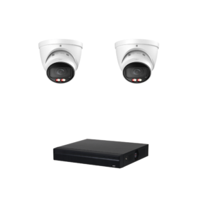D-Tech DA6MPIPKIT1 WizSense 6MP IP CCTV Kit #1 -> Includes 1 * DHI-NVR4104HS-P-4KS3 NVR (No HDD) + 2 * DH-IPC-HDW3667EM-S-IL-ANZ WizSense 6MP Smart-Dual-Light Full Colour IP Turret Cameras