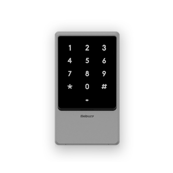 Sebury sTouch2 Standalone Access Control Touch Keypad with Integrated Card-Reader - Metal Casing - 12VDC ~ 24VDC Powered - 125KHz and 13.56MHz Dual-Frequency - Backlight - IP68 Rated Weatherproof