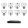 Raysharp RS5MPIPCCTVKIT3 5MP IP CCTV Kit # 3 with 1 * RS-N2316GR-EHL-EP NVR (without HDD) + 8 * RS-CH356M4KEB-HALTF-LFW28PW 5MP All-in-One IP Turret Cameras