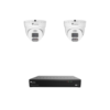 Raysharp RS8MPIPCCTVKIT1 4K 8MP IP CCTV Kit # 1 with 1 * RS-N2104HR-PR NVR (without HDD) + 2 * RS-CH340N4KPB-HALTF-LFW28PW 4K 8MP All-in-One IP Turret Cameras