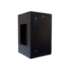 Dynamix RSFDS18 18RU Universal Swing Wall-Mount Network Data Cabinet - Lockable Glass Front Cover - 600mm * 550mm * 901mm - Black Colour Cabinet