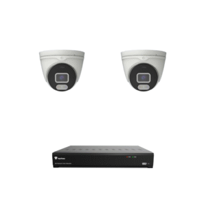 Raysharp RS5MPIPCCTVKIT1 5MP IP CCTV Kit # 1 with 1 * RS-N2104HR-PR 4-CH NVR (without HDD) + 2 * RS-CH356M4MJG-HALTF-LFW28PW 5MP All-in-One IP Turret Cameras