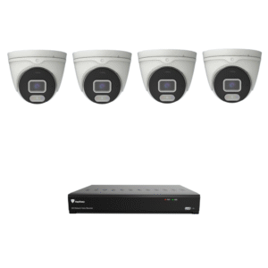 Raysharp RS5MPIPCCTVKIT3 5MP IP CCTV Kit # 3 with 1 * RS-N2208HR-PR-E 8-CH NVR (without HDD) + 4 * RS-CH356M4MJG-HALTF-LFW28PW 5MP All-in-One IP Turret Cameras