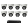 Raysharp RS5MPIPCCTVKIT5 5MP IP CCTV Kit # 5 with 1 * RS-N2316GR-EHL-EP 16-CH NVR (without HDD) + 8 * RS-CH356M4MJG-HALTF-LFW28PW 5MP All-in-One IP Turret Cameras