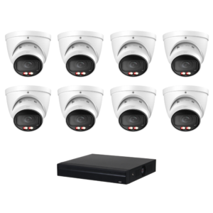 D-Tech DA6MPIPKIT3 WizSense 6MP IP CCTV Kit #3 -> Includes – 1 * DHI-NVR4216-16P-EI NVR (No HDD) + 8 * DH-IPC-HDW3667EM-S-IL-ANZ WizSense 6MP Smart-Dual-Light Full Colour IP Turret Cameras
