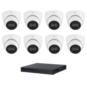 D-Tech DA6MPIPKIT3 WizSense 6MP IP CCTV Kit #3 -> Includes – 1 * DHI-NVR4216-16P-EI NVR (No HDD) + 8 * DH-IPC-HDW3661EMP-S-AUS-0280B WizSense 6MP IP Turret Cameras