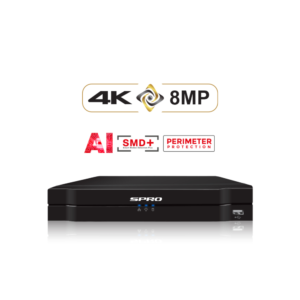 SPRO DHDVR12-B6-V2 Mini 1U 4K 8MP 8-Channel Pentabrid (HDCVI / AHD / HDTVI / CVBS / IP) DVR 