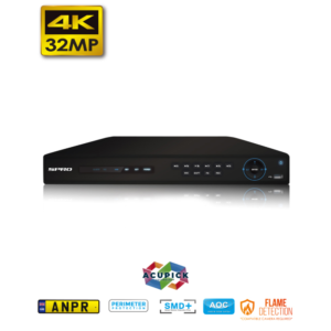 SPRO DHIPNVR16-A8 4K 8K 32MP 1U 16-Channel 16x PoE Network Video Recorder - NVR - AI PRO - SMD+ - Smart Fan